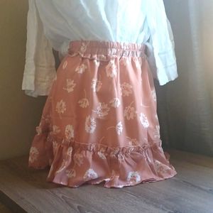 Simplee floral women's skirt size small